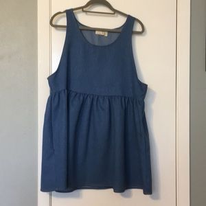 Cute oversized denim jumper